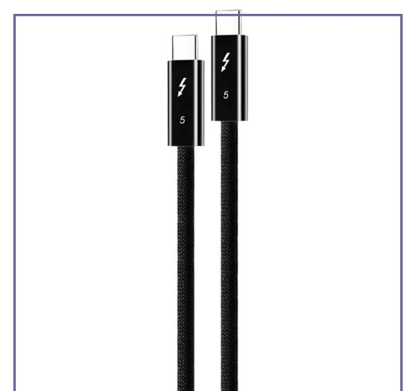کابل دو سر تایپ سی تاندربولت کوتسی Coteci Thunderbolt Coaxial Cable 2.0m OF-065 (E)