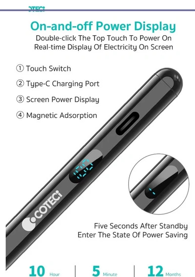 قلم لمسی آیپد کوتسی Coteci Specific Pad Capacitive Pen ip-018 (E)