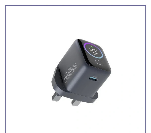 آداپتور شارژ 45 وات پاورولوژی Powerology VoltFLow 45W Type-C Adaptor PWCUQC069 (E)