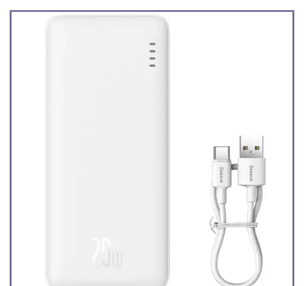 پاوربانک 20 وات 30000 بیسوس Baseus Airpow Power Bank PPQD090102 (E)