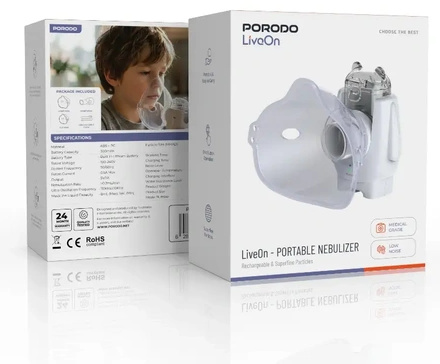دستگاه بخور دستگاه نبولایزر(بخور سر دارویی) پرودو Porodo Portable Nebulizer PDNBM11 (E)