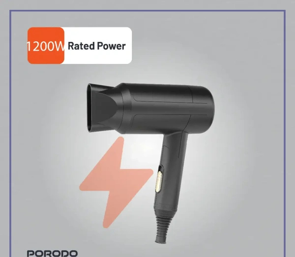 سشوار تاشو پرودو Porodo Lifestyle Foldable Hair Dryer PD-LFST071 (E)
