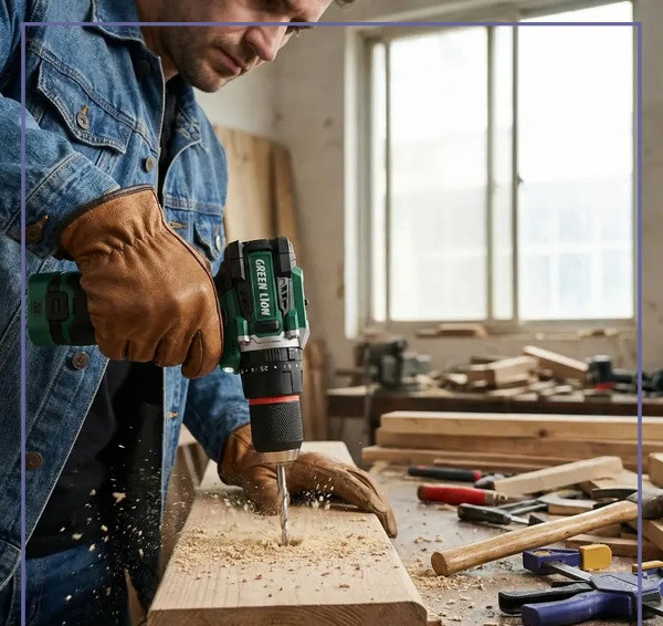 دریل چکشی شارژی گرین لاین Green Lion GD-15 Hammer Drill GNGD15D18V (E)