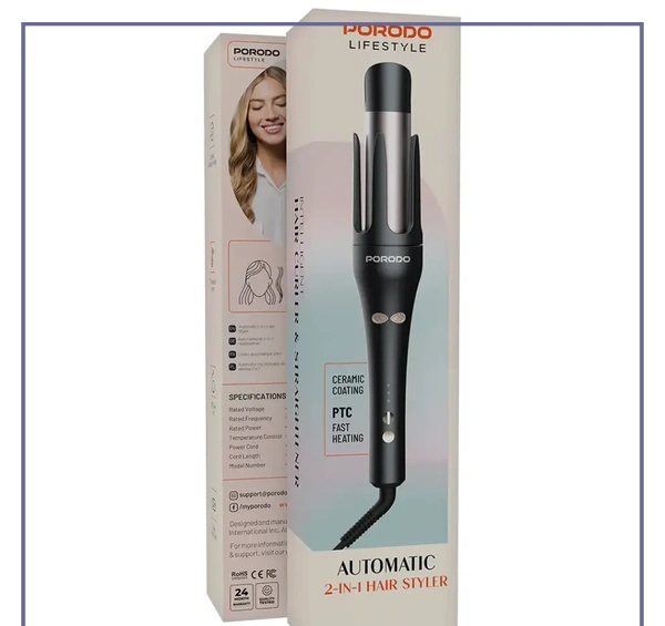 حالت دهنده موی دو کاره پرودو Porodo LifestyleHair Styler PDLFSTSA008BK (E)