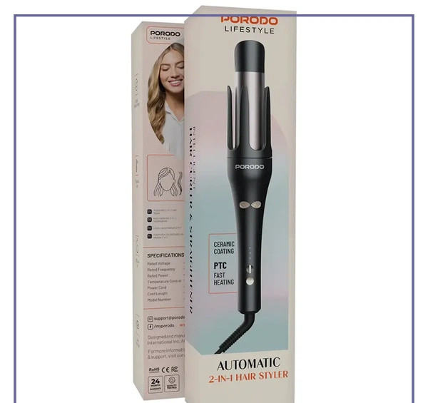 حالت دهنده موی دو کاره پرودو Porodo LifestyleHair Styler PDLFSTSA008BK (E)