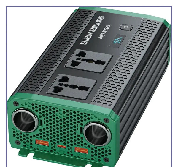 اینورتر 800 وات گرین لاین Green Lion GC-350 Car Inverter GNGC350CRINBK (E)