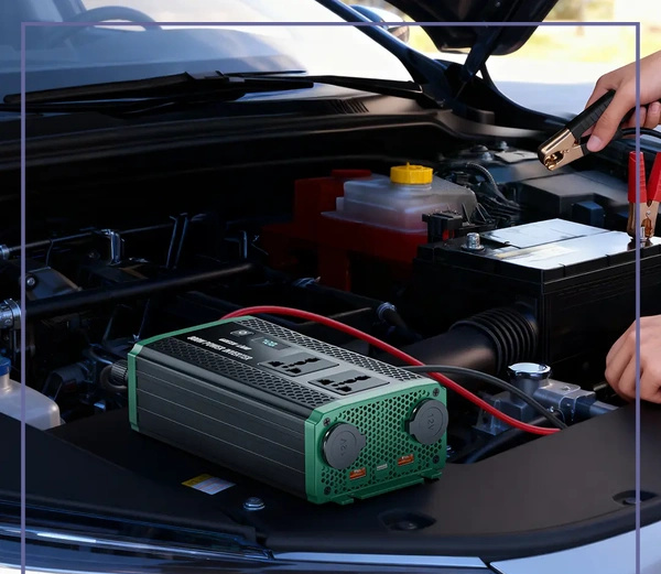 اینورتر 800 وات گرین لاین Green Lion GC-350 Car Inverter GNGC350CRINBK (E)