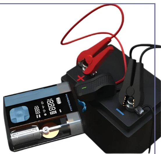 جامپ استارت و پمپ باد پاورولوژی Powerology 3-In-1 Jump Starter & Tire Inflator PPBCHA96BKBU (E)