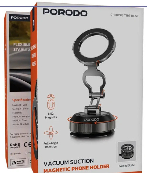 هولدر گوشی مغناطیسی پرودو Porodo Phone Holder PDMSMPHBK (E)