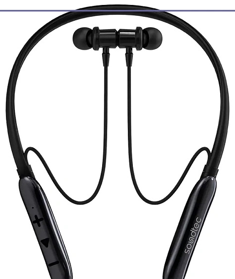 هندزفری بلوتوثی گردنی پرودو Porodo Soundtec Neckband PDMT30BK (E)