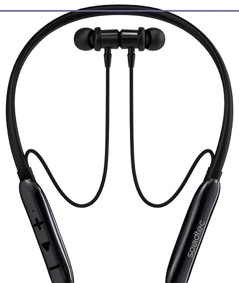 هندزفری بلوتوثی گردنی پرودو Porodo Soundtec Neckband PDMT30BK (E)
