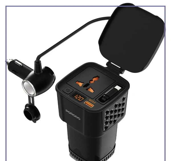 اینورتر برق خودرو پرودو Porodo 200W Car Inverter PDCI103BK (E)