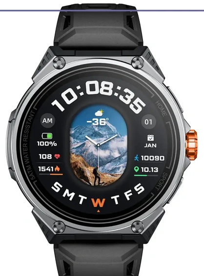 ساعت هوشمند پاورولوژی Powerology Alfa Smart Watch PSWBT348BK (E)