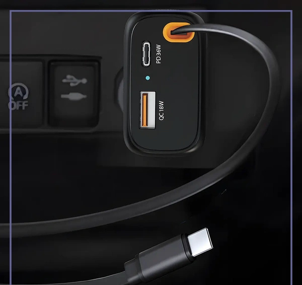 شارژر فندکی 81وات پاورولوژی Powerology Cyber Car Charger PCCSR027BK (E)