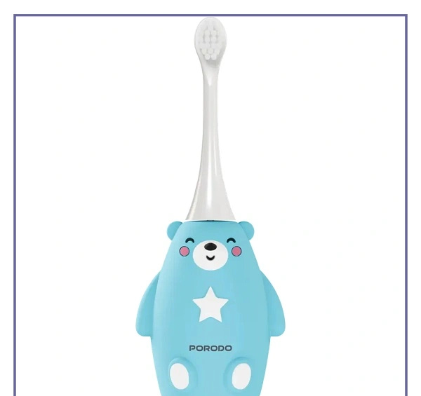 مسواک برقی سیلیکونی مخصوص کودکان پرودو PORODO 2 IN 1 TOOTH BRUSH PDLFSTZ2UBU (E)