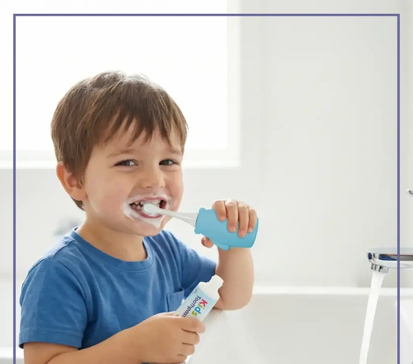 مسواک برقی سیلیکونی مخصوص کودکان پرودو PORODO 2 IN 1 TOOTH BRUSH PDLFSTZ2UBU (E)
