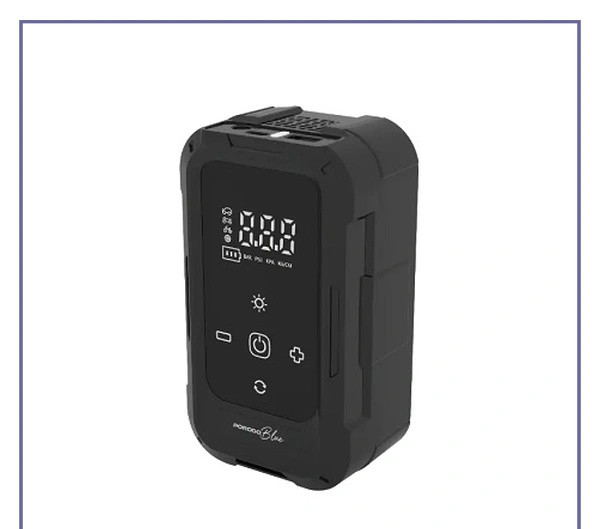 پمپ باد لاستیک خودرو پرودو PORODO BLUE AIRO CAR TYRE INFLATOR PB905ABK (E)