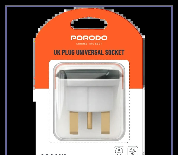 مبدل برق 2000 وات پرودو Porodo 2000W UK Plug Universal Socket  PDKT168BU (E)