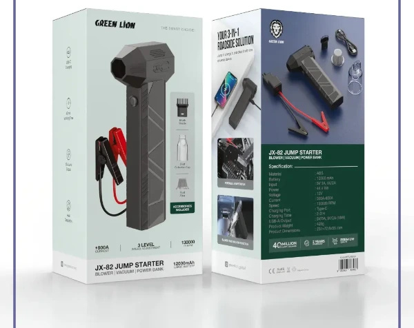 جامپ استارتر 12000 گرین لاین Green Lion JX-82 Jump Starter GNJUMSTJX82GY (E)