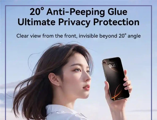 گلس حریم شخصی آیفون 17 جویروم JOYROOM iPhone 17 2.5D Anti-Spy JR-MQS0613 (E)
