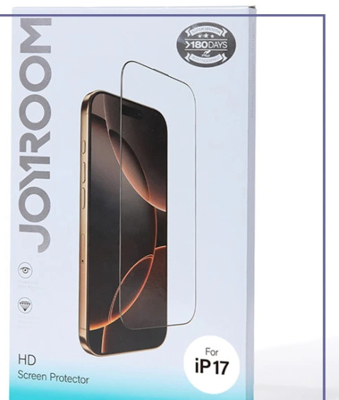 گلس شیشه ای آیفون 17 جویروم JOYROOM iPhone 17 Silk Printing JR-MQS0605 (E)