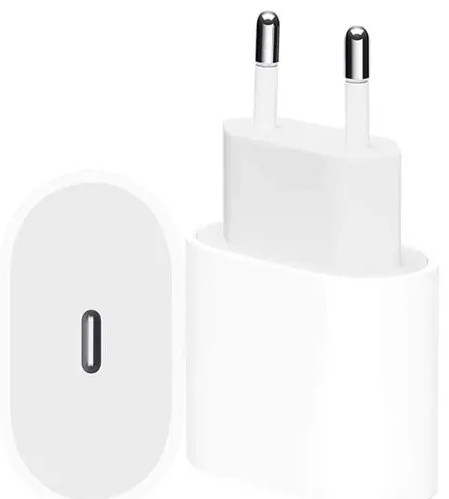 شارژر 20وات اورجینال اپل دو پین Apple 20W USB-C Power Adapter A2347 (E)