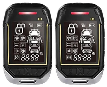 دزدگیر جفت ریموت تصویری شارژی خودرو مدل Stelock LF861 double Car Alarm (E)
