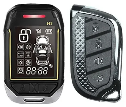 دزدگیر تک ریموت تصویری شارژی خودرو مدل Stelock LF861 single Car Alarm (E)