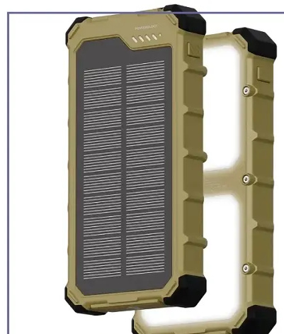 پاوربانک خورشیدی 20 وات 10000 پاورولوژی POWEROLOGY SOLARA POWER BANK PPBCHA100KH (E)
