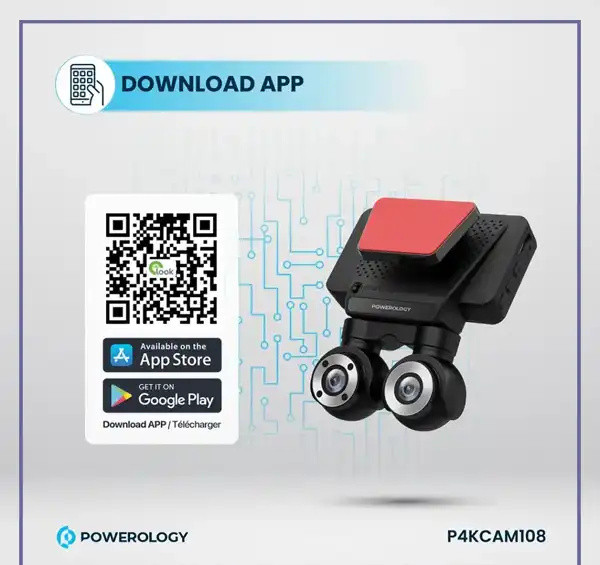 دوربین ثبت وقایع پاورولوژی Powerology Dash Camera P4KCAM108 (E)