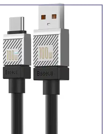 کابل شارژ 100 وات تایپ سی فست بیسوس Baseus CoolPlay Series Type-C CAKW00060 (E)