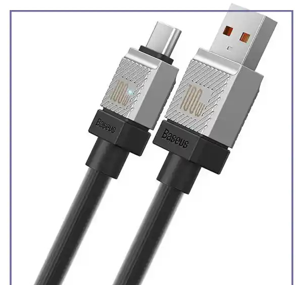 کابل شارژ 100 وات تایپ سی فست بیسوس Baseus CoolPlay Series Type-C CAKW00060 (E)