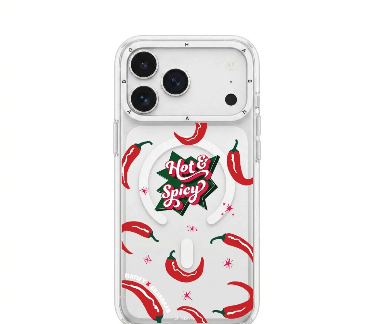 قاب فلفل Hot & Spicy با مگ سیف آیفون (G)