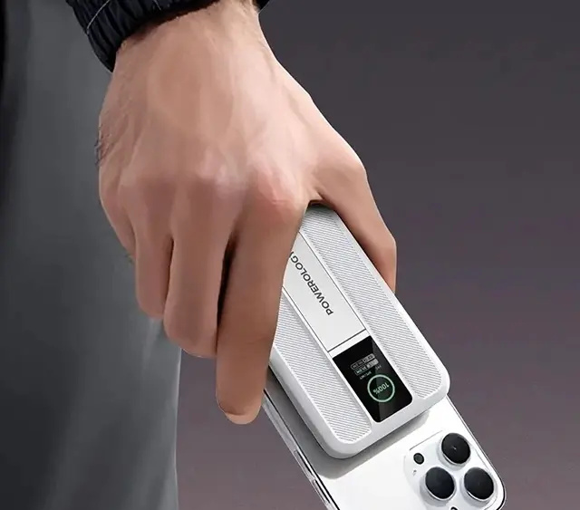 پاور بانک پاورولوژی استند شو Powerology Vision-10000MAH Magsafe Power Bank (G)