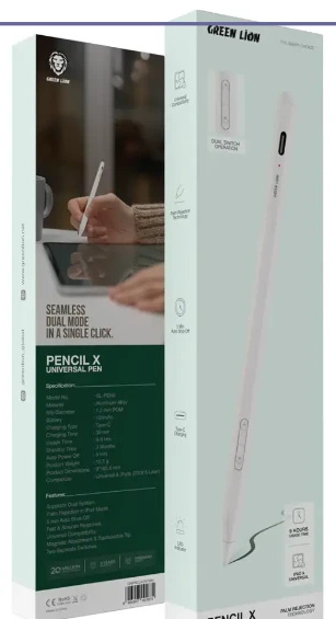 قلم لمسی گرین لاین GNPNCLX2N1WH (E)