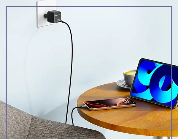 آداپتور شارژ 45وات پاورولوژی PWCUQC056 (E)