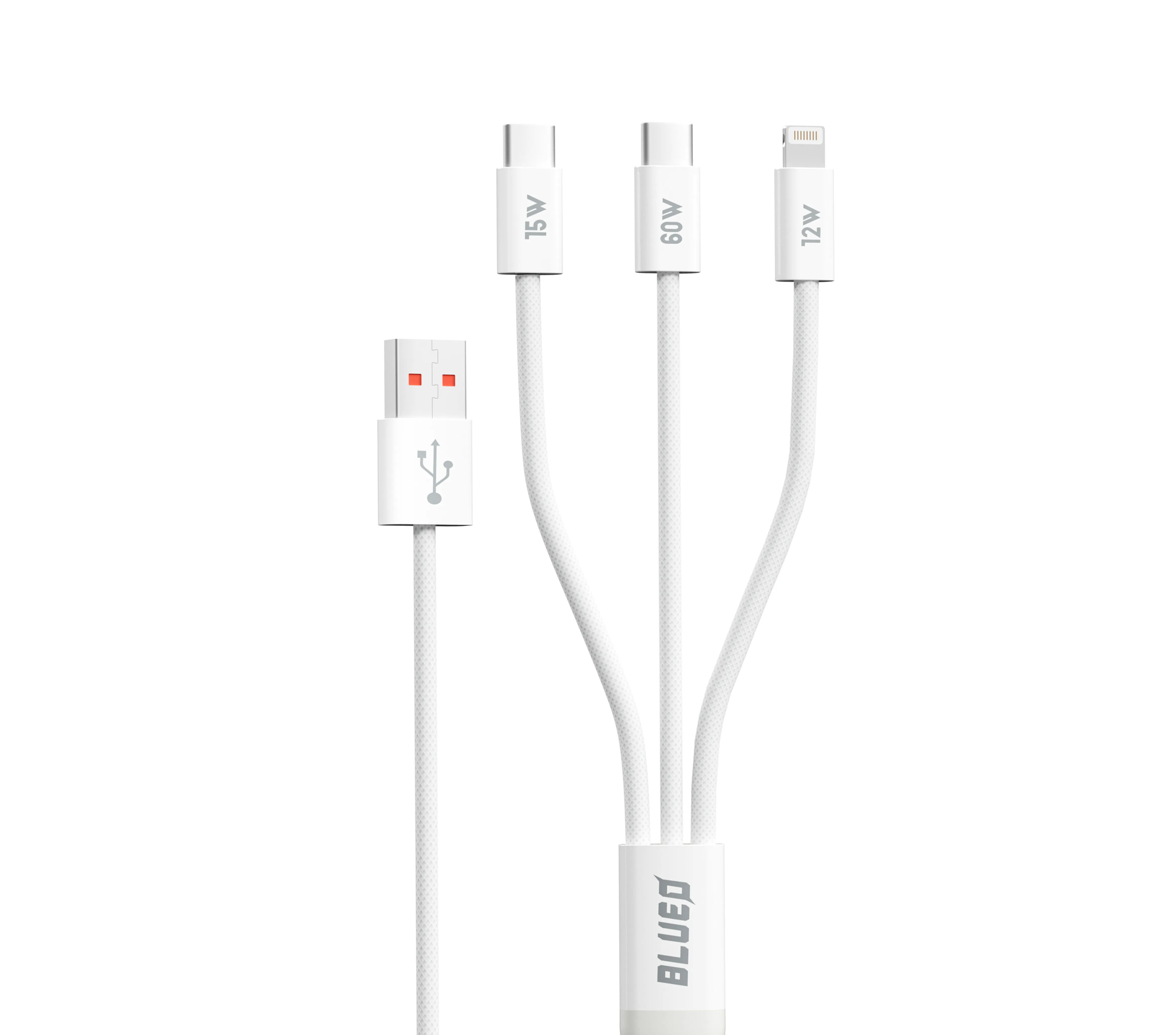کابل شارژ بلو Blueo 3 IN 1 Braided Universal Fast Charging Cable (G)