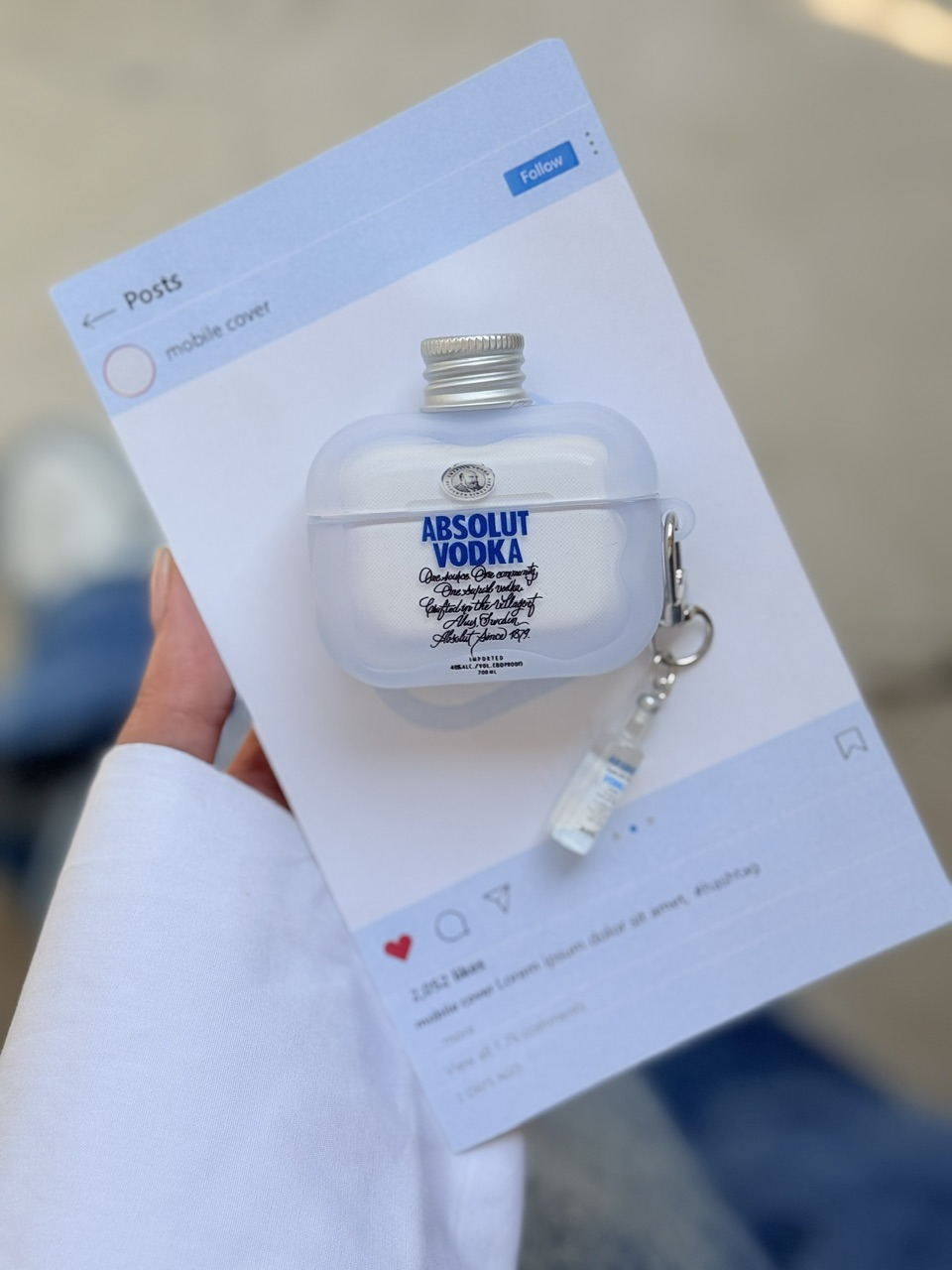 ایرپاد Absolut Vodka با آویز (کدa0334) (M)