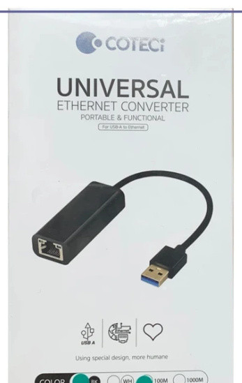 تبدیل USB-A به LAN کوتسی مدل 83001-100M (E)