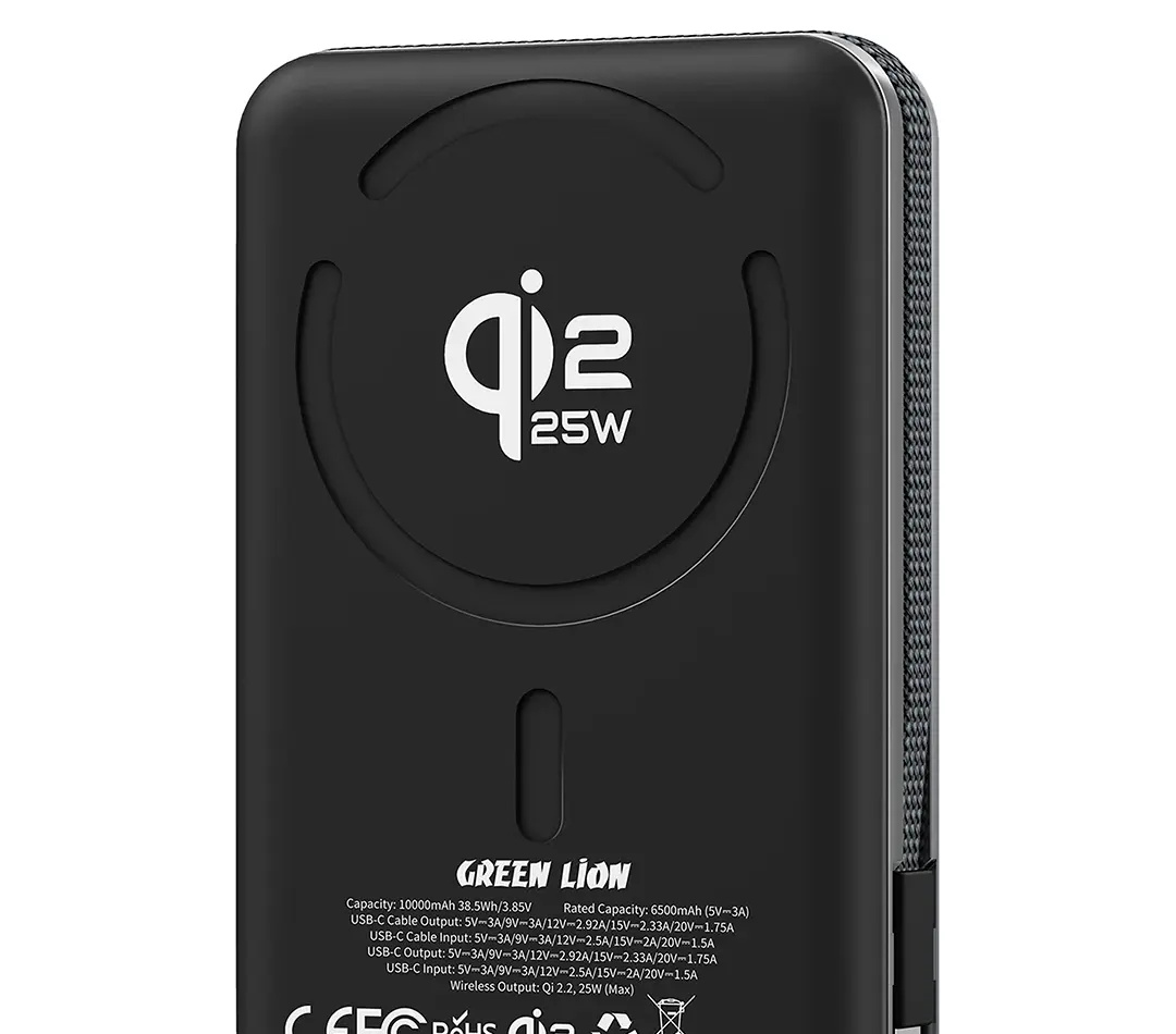 پاور بانک گرین لاین Green Lion Wellington 10000mAh Power Bank (G)