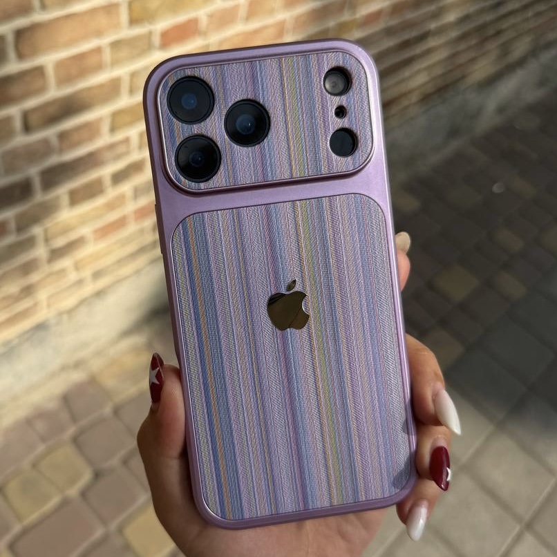 قاب گوشی مدل striped case (یاسی ) c4870 (T)