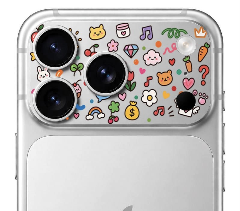 محافظ دور لنز طرح Colorful بلو Blueo Invisible Shock-Resistant Lens Protection (G)