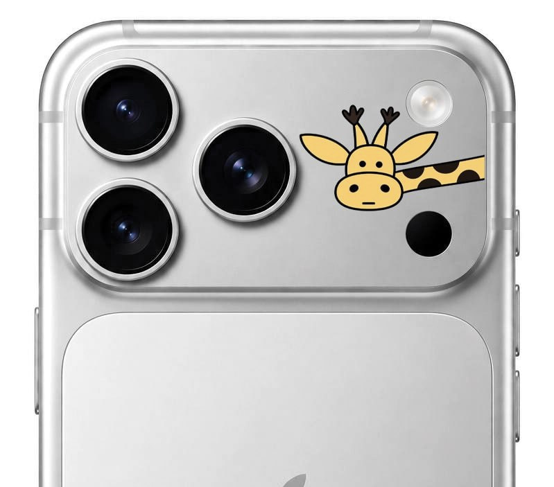 محافظ دور لنز طرح زرافه بلو Blueo Invisible Shock-Resistant Lens Protection (G)