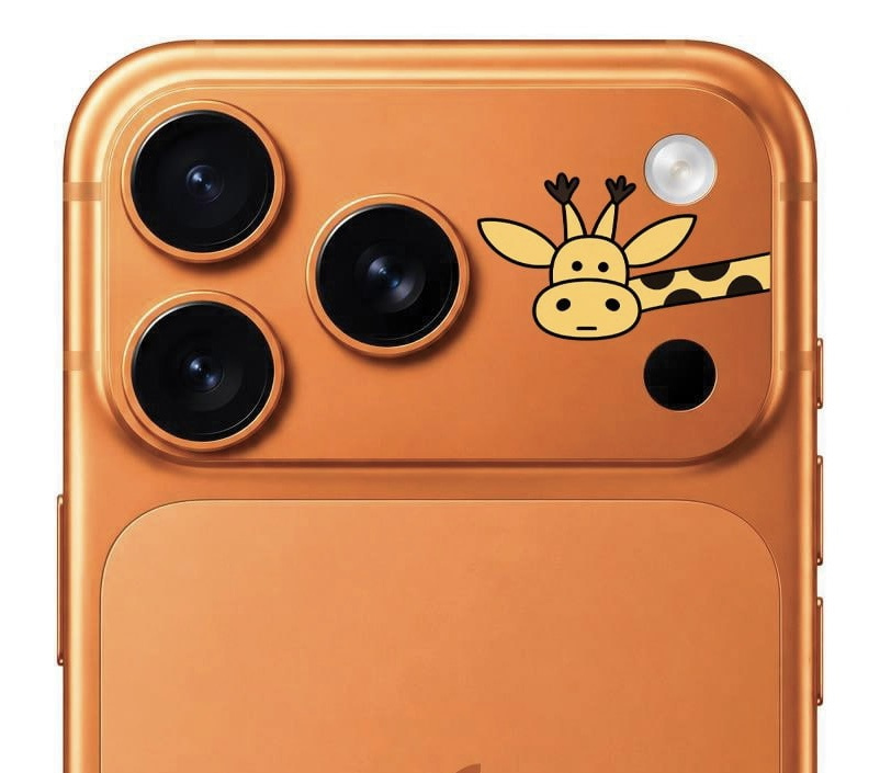 محافظ دور لنز طرح زرافه بلو Blueo Invisible Shock-Resistant Lens Protection (G)