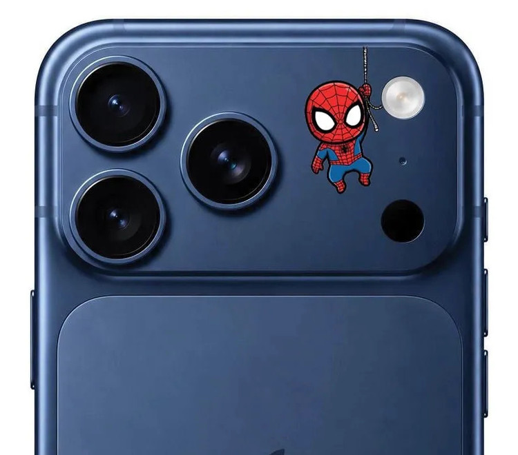 محافظ دور لنز طرح Spider Man مرد عنکبوتی بلو Blueo Invisible Shock-Resistant Lens Protection (G)