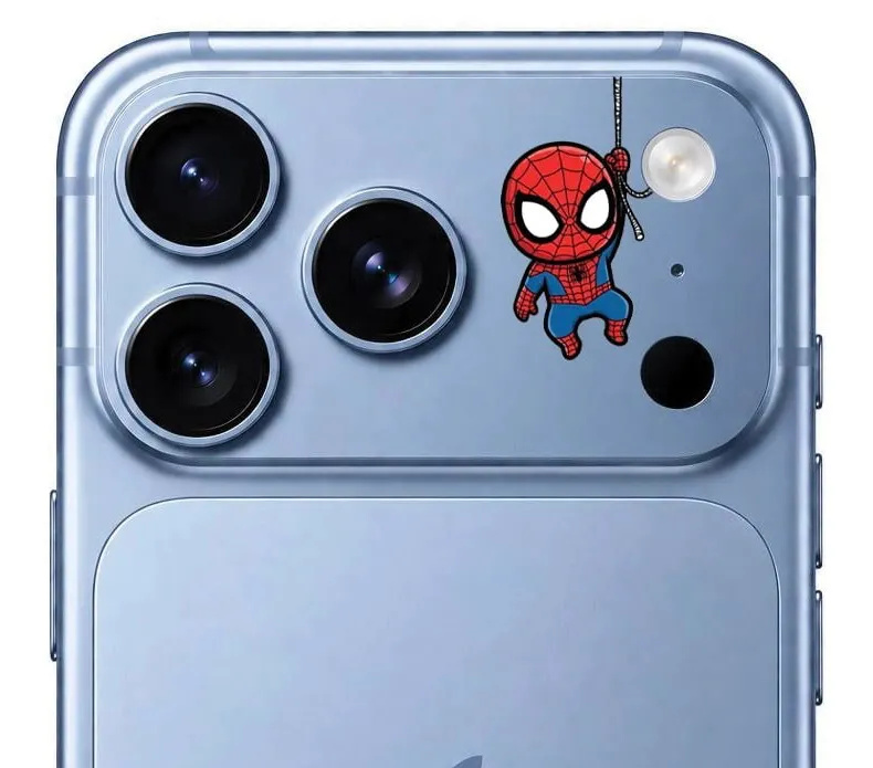 محافظ دور لنز طرح Spider Man مرد عنکبوتی بلو Blueo Invisible Shock-Resistant Lens Protection (G)