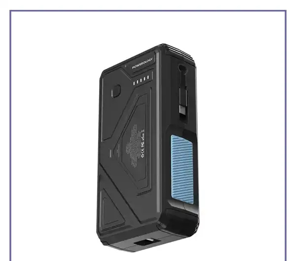 پاوربانک خورشیدی 27000 با کابل متصل پاورولوژی  PPBCHA77 (E)