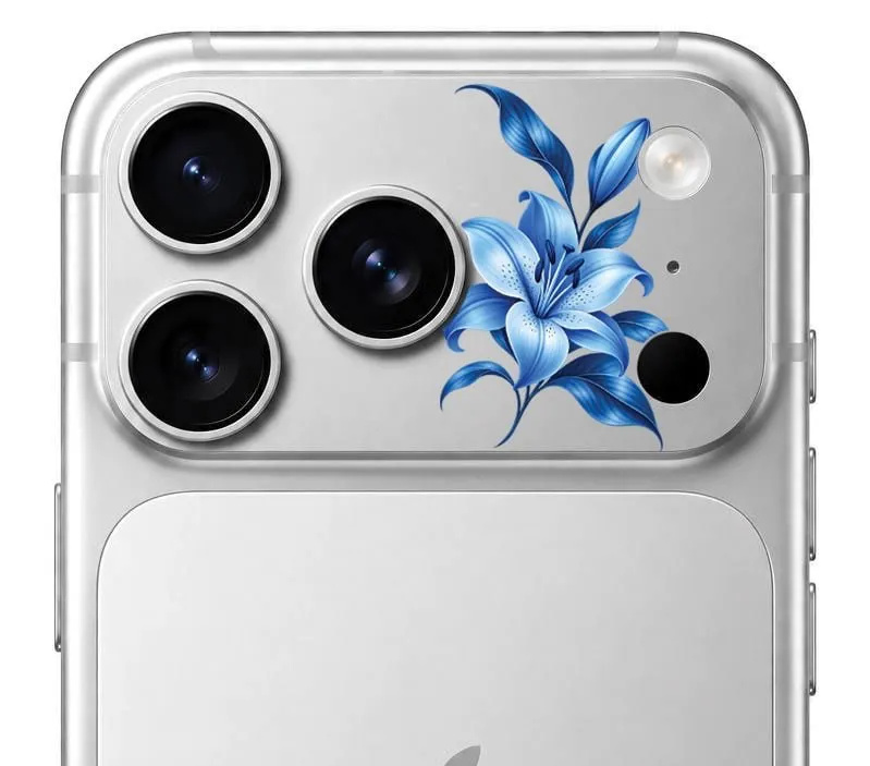محافظ دور لنز طرح لیلیوم آبی Blue Lilium بلو Blueo Invisible Shock-Resistant Lens Protection (G)