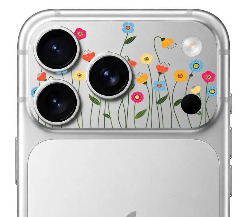 محافظ دور لنز طرح گل ها بلو Blueo Invisible Shock-Resistant Lens Protection (G)