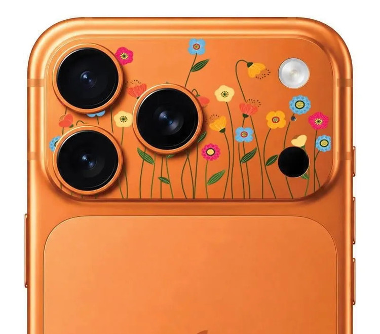 محافظ دور لنز طرح گل ها بلو Blueo Invisible Shock-Resistant Lens Protection (G)